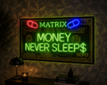 Money Never Sleep UV Baskı